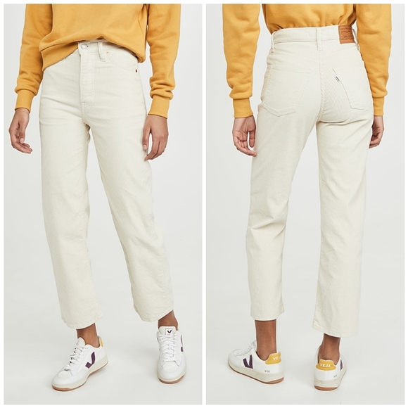 levis white corduroy jeans